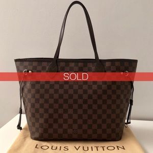 ⛔️SOLD⛔️Louis Vuitton Neverfull MM Damier Tote Bag